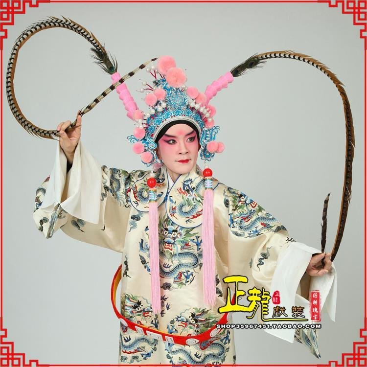 西安京剧戏曲道具用品舞台演出精品羽毛雉鸡毛 翎子