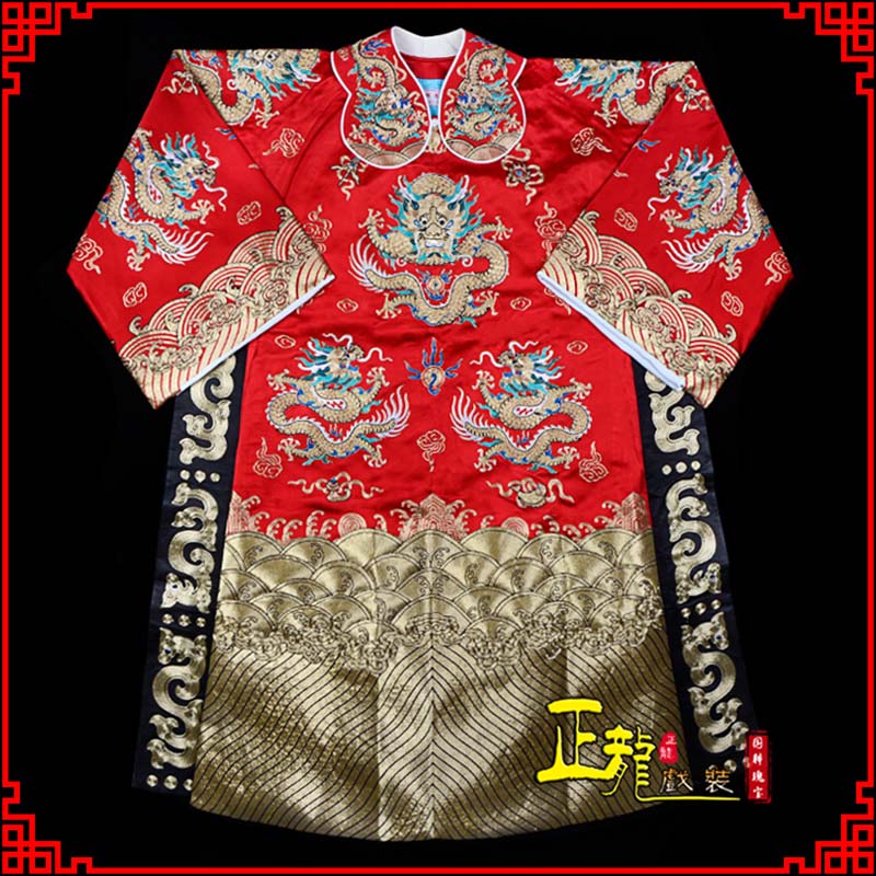 西安皇帝蟒袍全金八宝团龙蟒